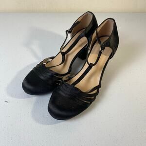 Ellie Sz 8 Lucille Pumps Black Satin
